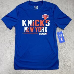 Ultra Game New York Knicks NBA T-Shirt Mens Small Blue Graphic Jalen Brunson #11